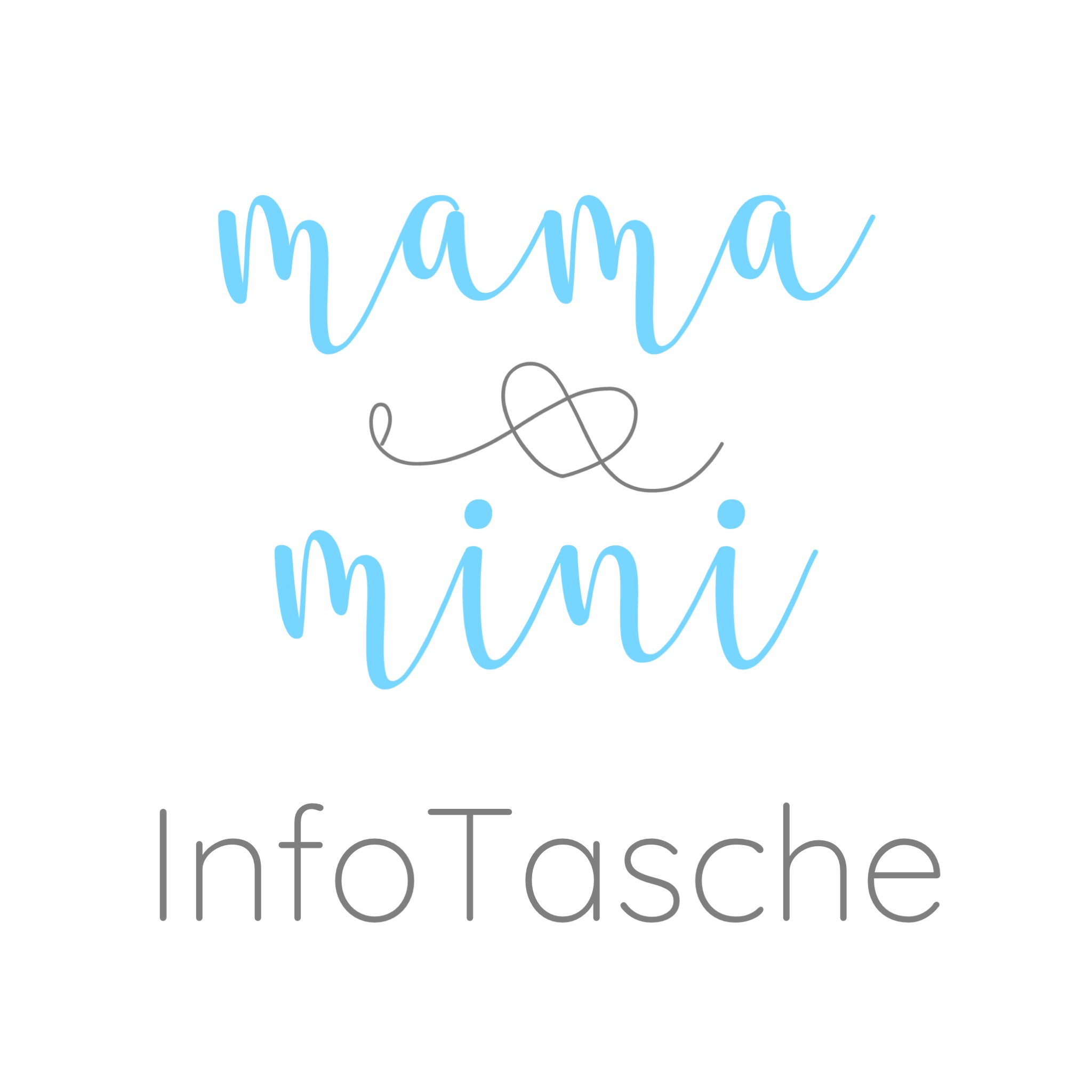 Mama und Mini Info Tasche - Logo